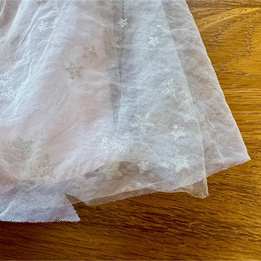 LUNA LUNA Pink Tulle Stars Dress Baby Girls 12 Months Girl Silver Star Holidays - Picture 6 of 8